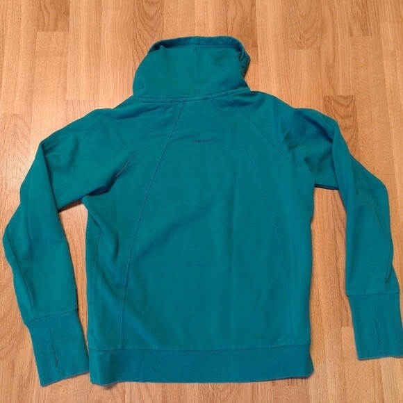 Head Sweatshirt Womens Size Small Cowl Neck Top Green Long Sleeves - Picture 6 of 9